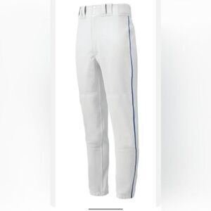 Mizuno Boy's Premier‎ Pro Pipes Baseball Pants Youth Sz  3XL White / Royal Blue
